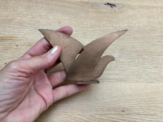 Bel oiseau abstrait en bronze, Antiquités & Art, Antiquités | Bronze & Cuivre, Enlèvement ou Envoi, Bronze