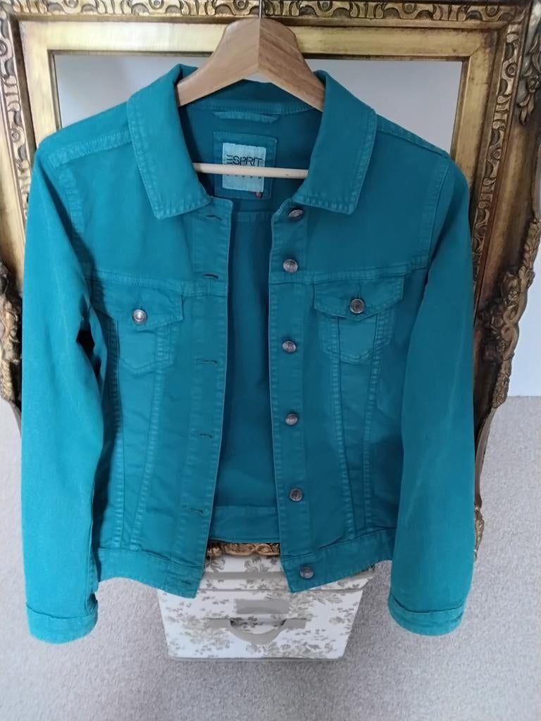 Jeansvestje Esprit maat small, Kleding | Dames, Jasjes, Kostuums en Pakken, Blauw, Ophalen of Verzenden, EDC by Esprit, Jasje