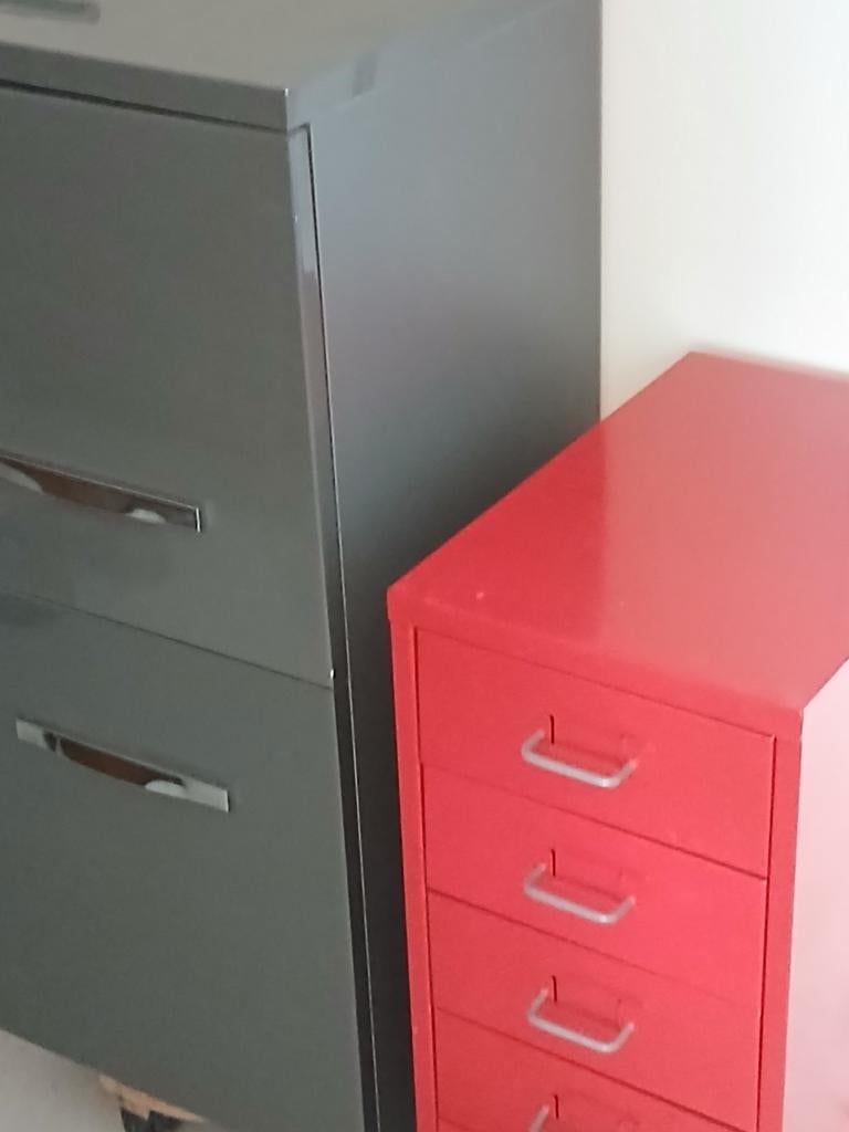 ⭐️ Lot à voir Ikéa Helmer rouge 6 tiroirs & placard mural, Enlèvement, Utilisé