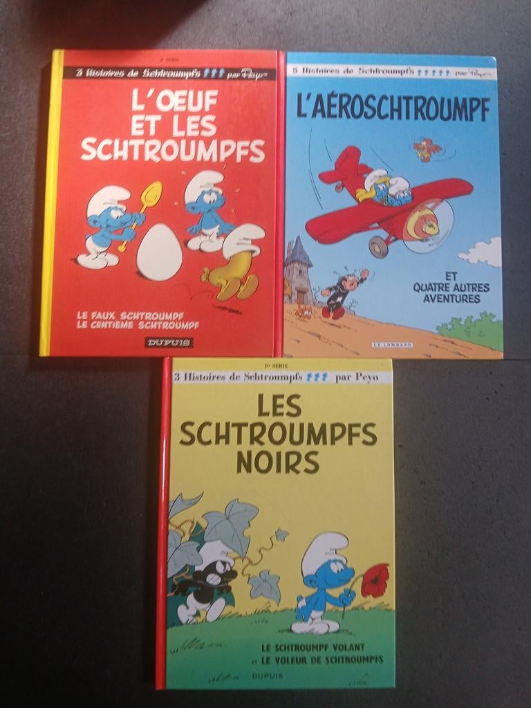 Lot de 3 bd les schtroumpfs, Enlèvement ou Envoi