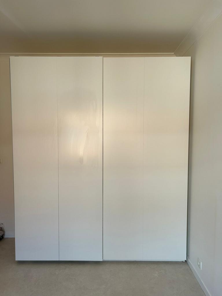 Grande garde-robe blanche moderne – très bon état, Maison & Meubles, Armoires | Penderies & Garde-robes, Comme neuf, Enlèvement ou Envoi