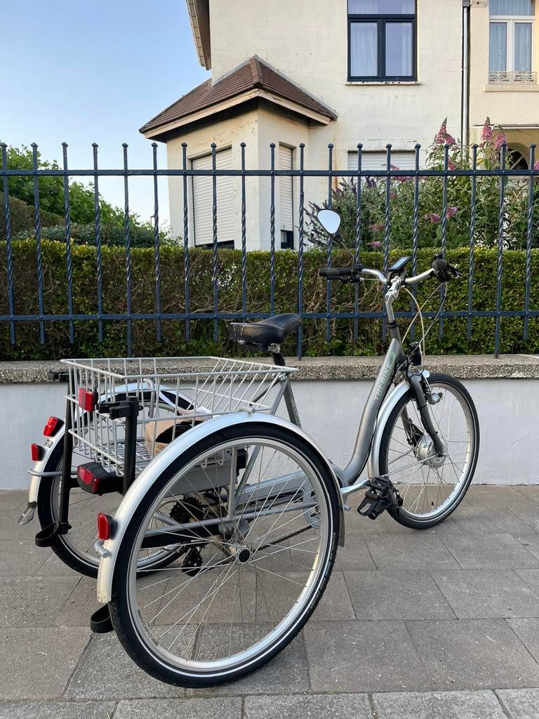 Tri-Bike elektrische driewieler ondersteuning, nieuwstaat, Ophalen of Verzenden, Zo goed als nieuw, Elektrische rolstoel
