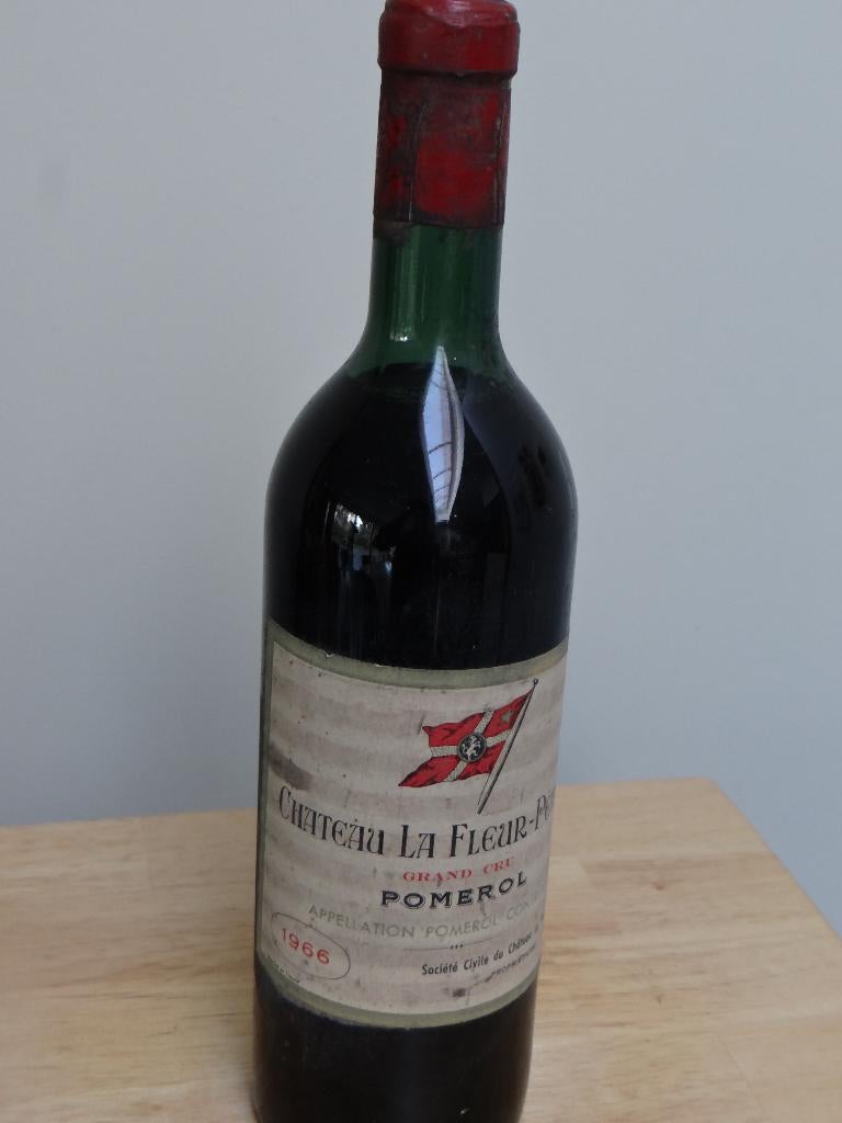 wijn : Ch. La Fleur-Pétrus AC Pomerol . 1966 aantal: 1 bt, Verzamelen, Ophalen of Verzenden