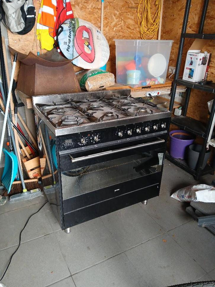 Cuisinière à gaz Smeg, Electroménager, Cuisinières, Utilisé, Autoportant, 5 zones de cuisson ou plus, 90 à 95 cm, 60 cm ou plus