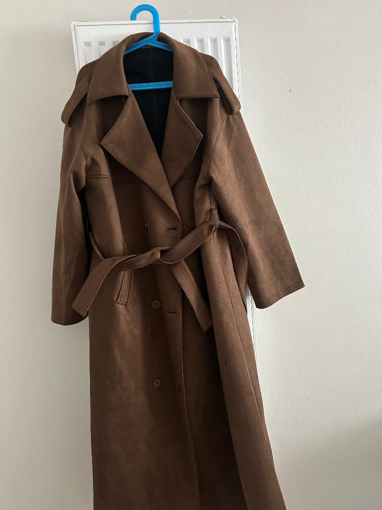 Trench-coat long, Vêtements | Femmes, Enlèvement, Comme neuf, Taille 36 (S), Brun