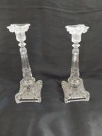 Art nouveau glazen kandelaars, Antiek en Kunst, Ophalen of Verzenden, Glas