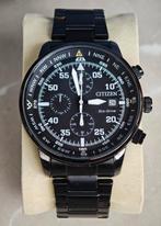 Citizen chrono military pilot black, Handtassen en Accessoires, Staal, Staal, Nieuw, Ophalen of Verzenden