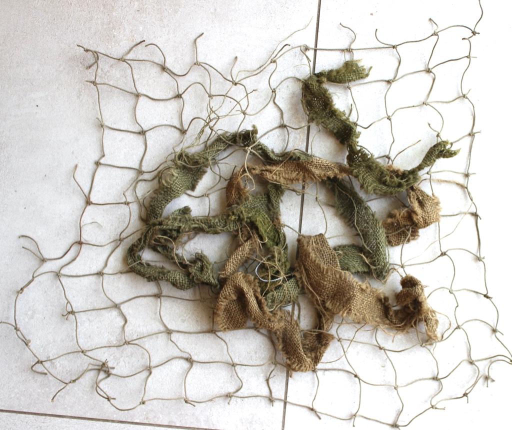 Super filet de casque US, sur base de filet de véhicule. Ori, Collections, Enlèvement ou Envoi, Armée de terre, Casque ou Béret