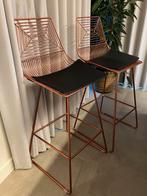 Set van 2 barstoelen Fredonia Metaal Roségoud, Ophalen, Zo goed als nieuw, Metaal