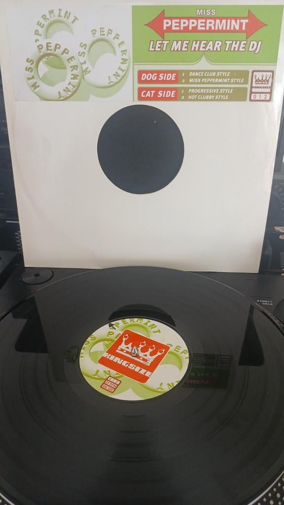 MISS PEPPERMINT - LET ME HEAR THE DJ (RETROVINYL), Gebruikt, 1990 - 1999, Techno of Trance, Ophalen of Verzenden