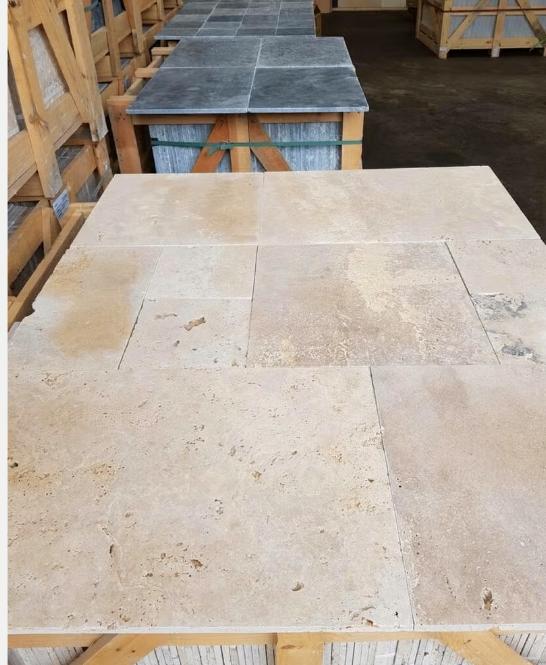 TRAVERTIN TEGELS ANTICATO-ROMAANS VERBAND - WEEKAANBIEDING, Tuin en Terras, Grind, Keien en Split, Ophalen