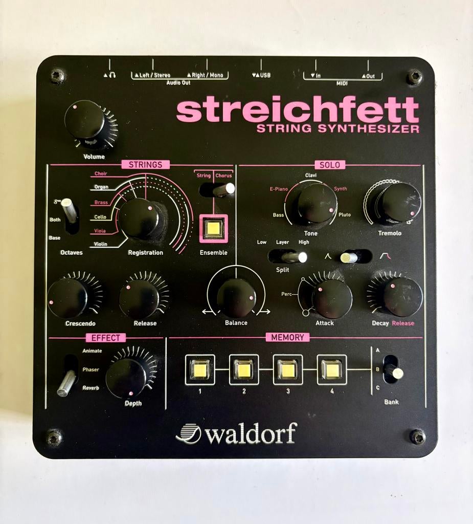 WALDORF STREICHFETT - fantastische polyfone string synth, Muziek en Instrumenten, Ophalen of Verzenden, Zo goed als nieuw