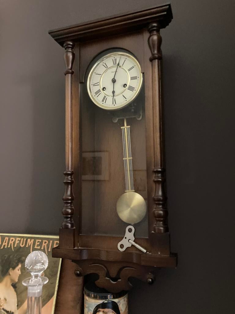 Slingerklok met slagwerk, Antiek en Kunst, Antiek | Klokken, Ophalen