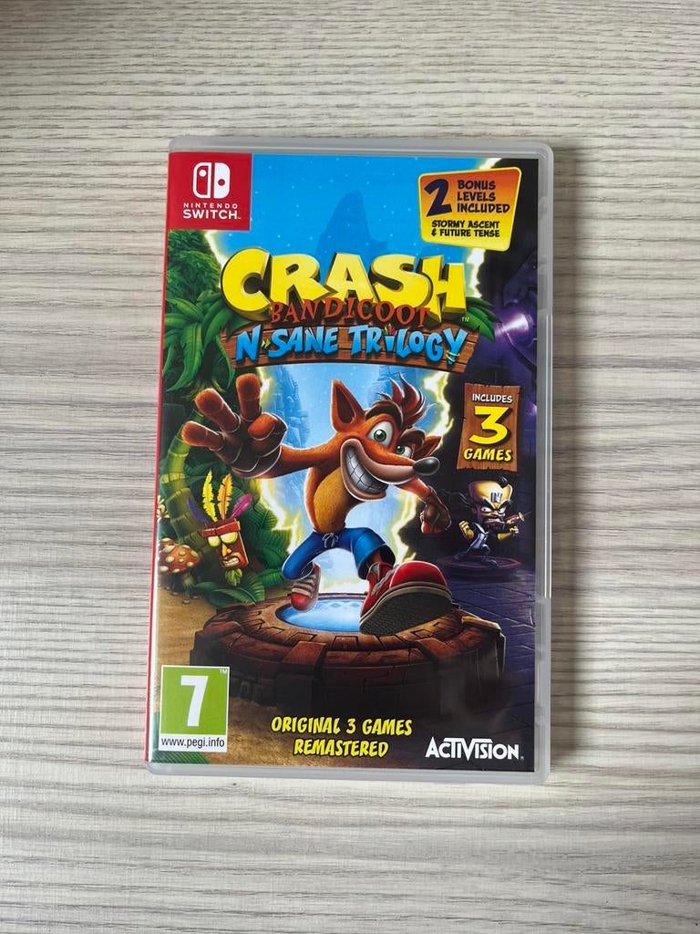 Crash Bandicoot Nsane Trilogy Nintendo Switch, Ophalen of Verzenden, Zo goed als nieuw