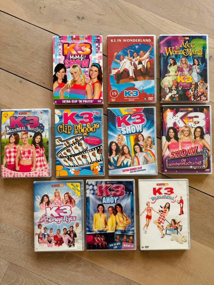 Pakket K3 DVD’s, Cd's en Dvd's, Dvd's | Kinderen en Jeugd, Zo goed als nieuw, Film, Ophalen of Verzenden