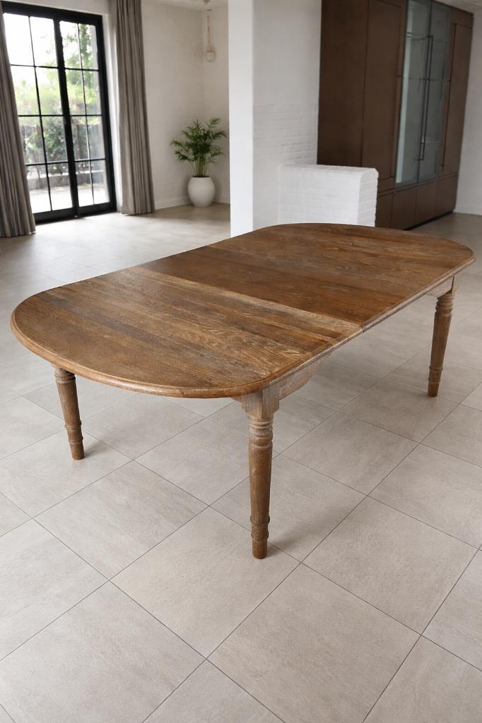 Eettafel, Huis en Inrichting, Tafels | Eettafels, Gebruikt, Vijf personen of meer, Ovaal, Grenenhout, Ophalen