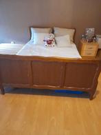 Lit 2 personnes, Maison & Meubles, 140 cm, Brun, Enlèvement, Utilisé