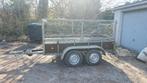 Remorque double essieux 750kg avec grillage 2,54cm/1,30cm, Autos : Divers, Remorques, Enlèvement ou Envoi, Comme neuf