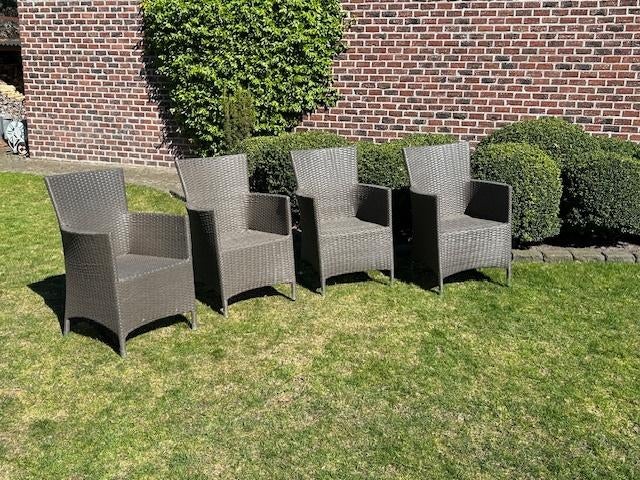 Rieten tuinstoelen "Bois Le Duc", Jardin & Terrasse, Enlèvement, Comme neuf, Osier