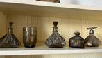 Set flessen en potjes - vintage badkamer set, Antiek en Kunst, Ophalen