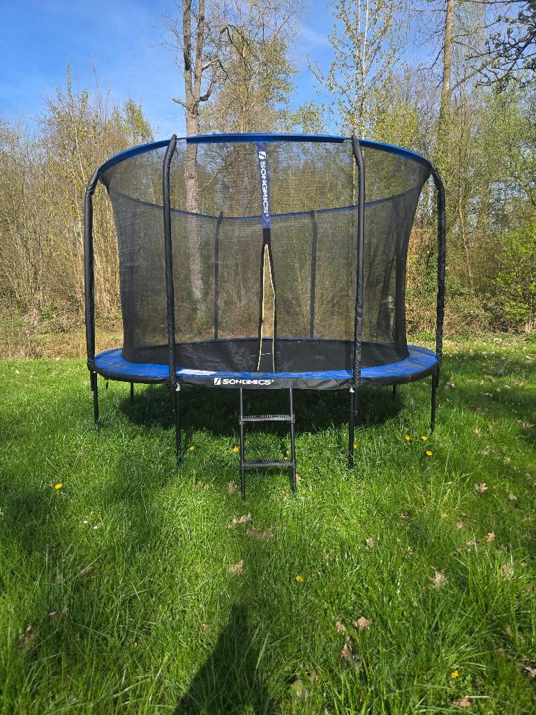 "Songmics trampoline met veiligheidsnet en ladder", Ophalen, Zo goed als nieuw