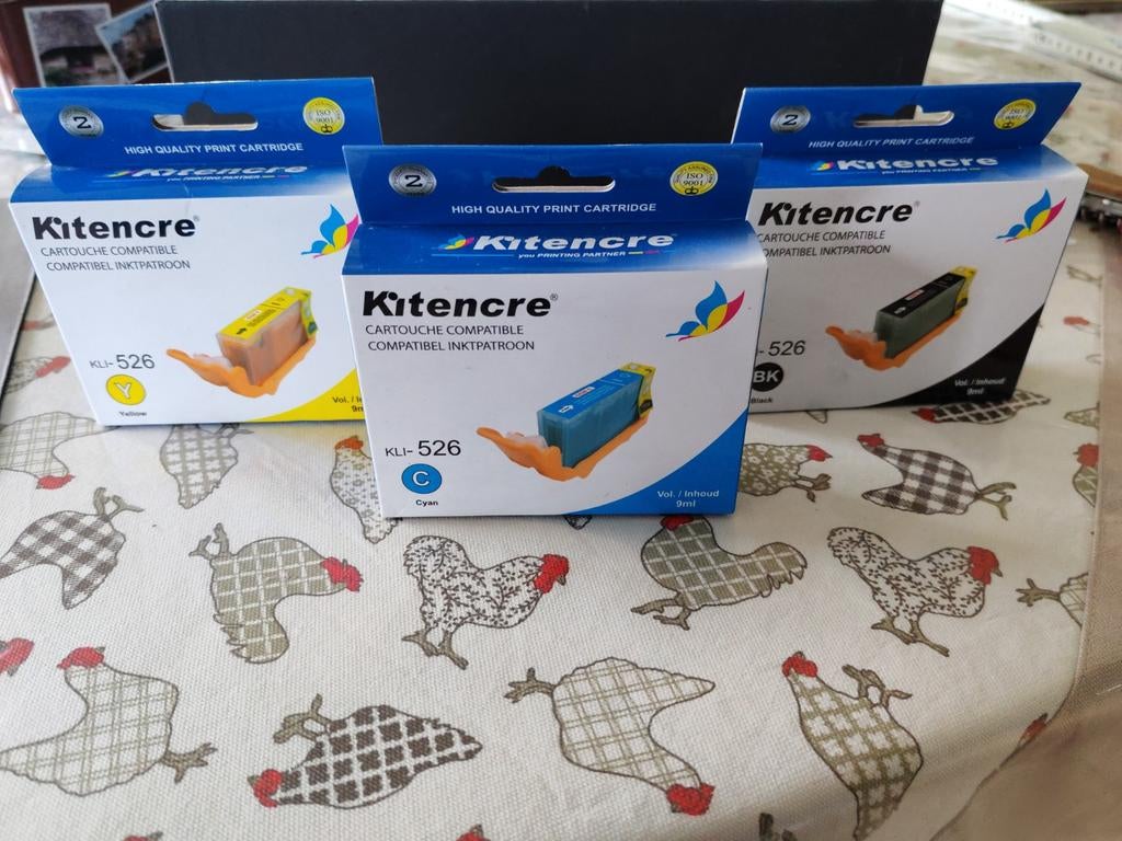 3 Canon-cartridges Nieuwe verkoopprijs €7/stuk. IP/MX/MG, Ophalen