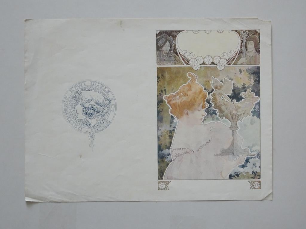 Privat-Livemont Orfevrerie Miele 1900, Antiek en Kunst, Kunst | Litho's en Zeefdrukken, Ophalen