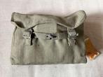 Belgische webbing draagtas, muset - vol - medisch materiaal, Verzamelen, Ophalen of Verzenden, Landmacht, Kist of Geocache