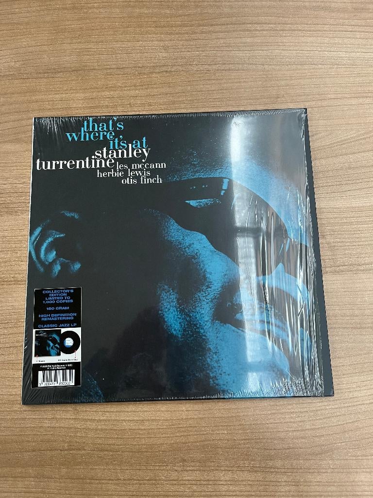 STANLEY TURRENTINE - THAT'S WHERE IT'S AT, CD & DVD, Vinyles | Jazz & Blues, Enlèvement ou Envoi, Comme neuf, Jazz, Housse de protection extérieure