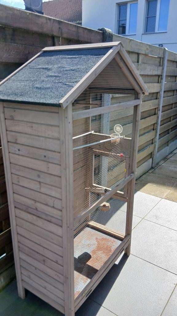 Vogelkooi merk woodland, Ophalen, Zo goed als nieuw, Hout, Vogelkooi