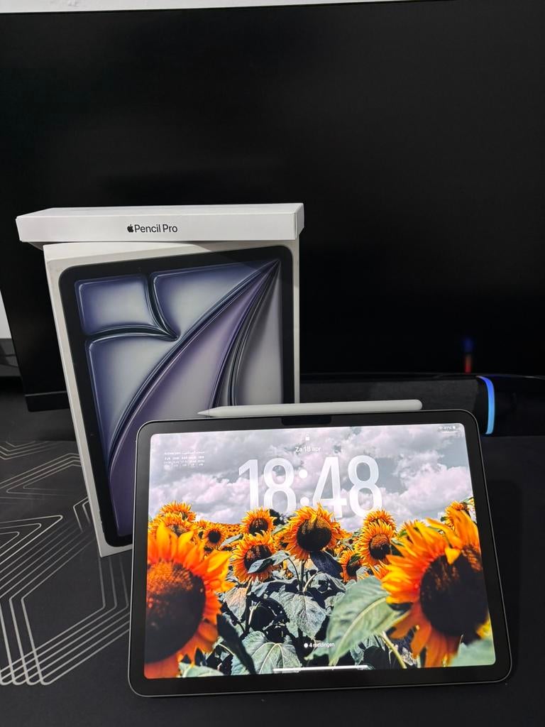 iPad Air M3 2025 11” 128GB + Pencil Pro- Perfecte Staat, Computers en Software, Apple iPads, Apple iPad Air, 11 inch, Ophalen of Verzenden