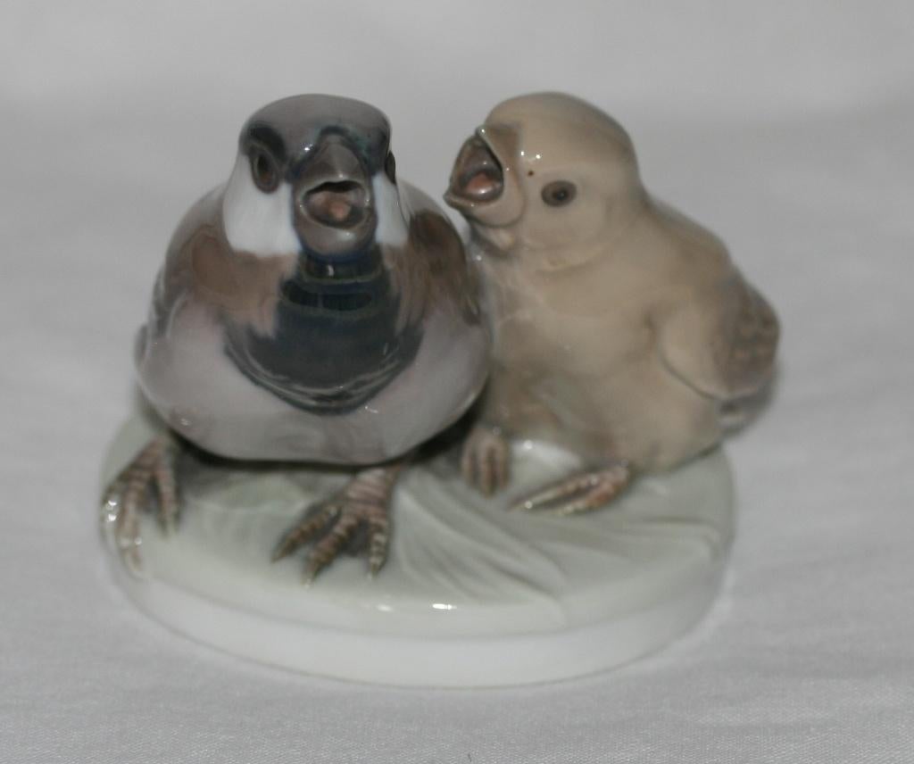 Kopenhagen beeldje vogeltjes - Porselein, Enlèvement ou Envoi, Comme neuf, Animal