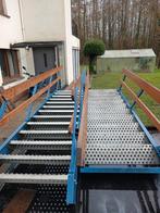 TRAP TRAPPEN IJZER METAL GEGALVANISEERDE BORDES, Doe-het-zelf en Bouw, Ladders en Trappen, Ophalen of Verzenden, Trap