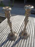 2 verzilverde kandelaars, Ophalen of Verzenden