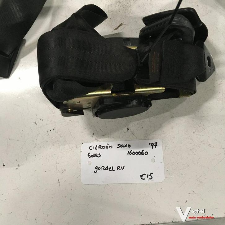 Citroen Saxo 5 drs  1997 Gordel Rechtsvoor, Autos : Pièces & Accessoires, Habitacle & Garnissage, Utilisé, Enlèvement ou Envoi
