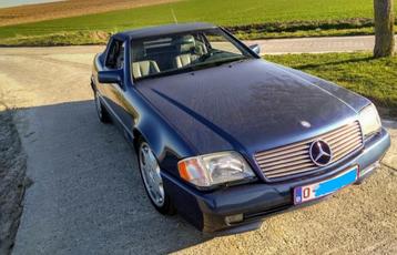 Mercedes R129 300SL 24V. overnaam mogelijk, Auto's, Automaat, Lederen bekleding, Cabriolet, Blauw