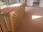 Radiatoromkasting met marmeren blad – latwerk/ruitpatroon, Doe-het-zelf en Bouw, Ophalen, Zo goed als nieuw, Overige typen