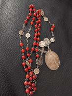 Antieke Rozenkrans/Zilver en Glaas., Ophalen of Verzenden