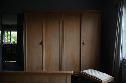 Lichte, massief houten slaapkamer., Huis en Inrichting, Slaapkamer | Complete slaapkamers, Gebruikt, Tweepersoons, Ophalen