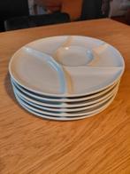 6 witte feestborden, Ophalen, Zo goed als nieuw, Effen, Bord(en)