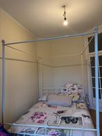 Lit, Ophalen, Wit, 200 cm, Hout