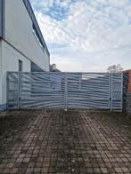 aluminium, elektrische poort en tuinpoortje met slot, Ophalen, Gebruikt, Aluminium, 150 tot 200 cm