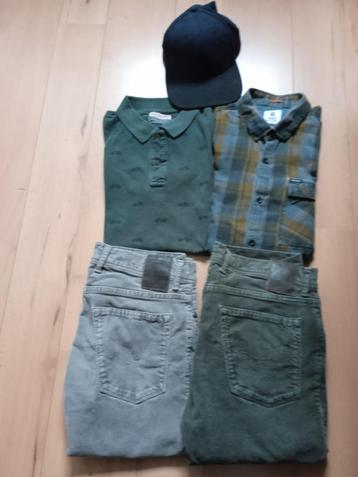 Kledingpakket heren - polo, hemd, 2 broeken, pet