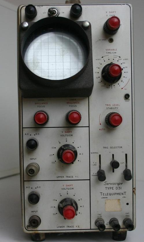 Vintage oscilloscoop Telequipment, Doe-het-zelf en Bouw, Meetapparatuur, Gebruikt, Ophalen of Verzenden