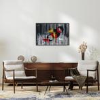 Peinture abstraite, format 70 x 100, Hobby & Loisirs créatifs, Enlèvement ou Envoi, Comme neuf, Peinture acrylique