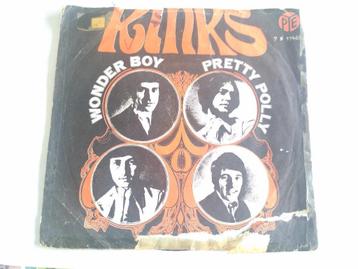 SINGLE THE KINKS --WONDERBOY/PRETTY POLLY--, Enlèvement ou Envoi, Single, Utilisé, Pop
