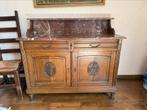 Antieke commode met donker marmer blad, Huis en Inrichting, Ophalen
