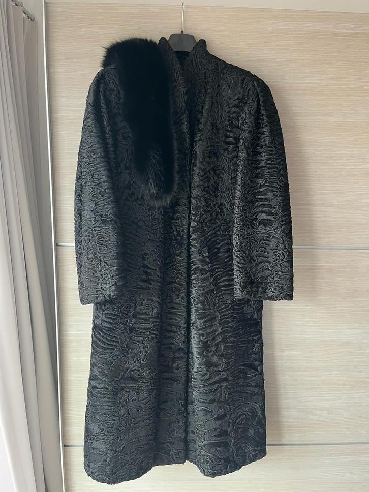 Luxe Swakara bontjas – echt Karakoel lam – vintage topstaat, Kleding | Dames, Jassen | Winter, Zo goed als nieuw, Maat 38/40 (M)