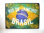 Plaque murale en métal avec le Brésil - Rio de Janeiro, Comme neuf, Enlèvement ou Envoi
