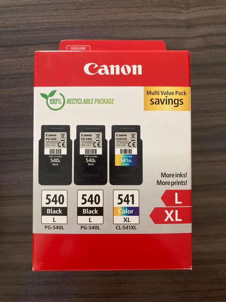 Canon PG-540Lx2/CL-541XL multipack (origineel), Computers en Software, Printerbenodigdheden, Zo goed als nieuw, Cartridge, Ophalen